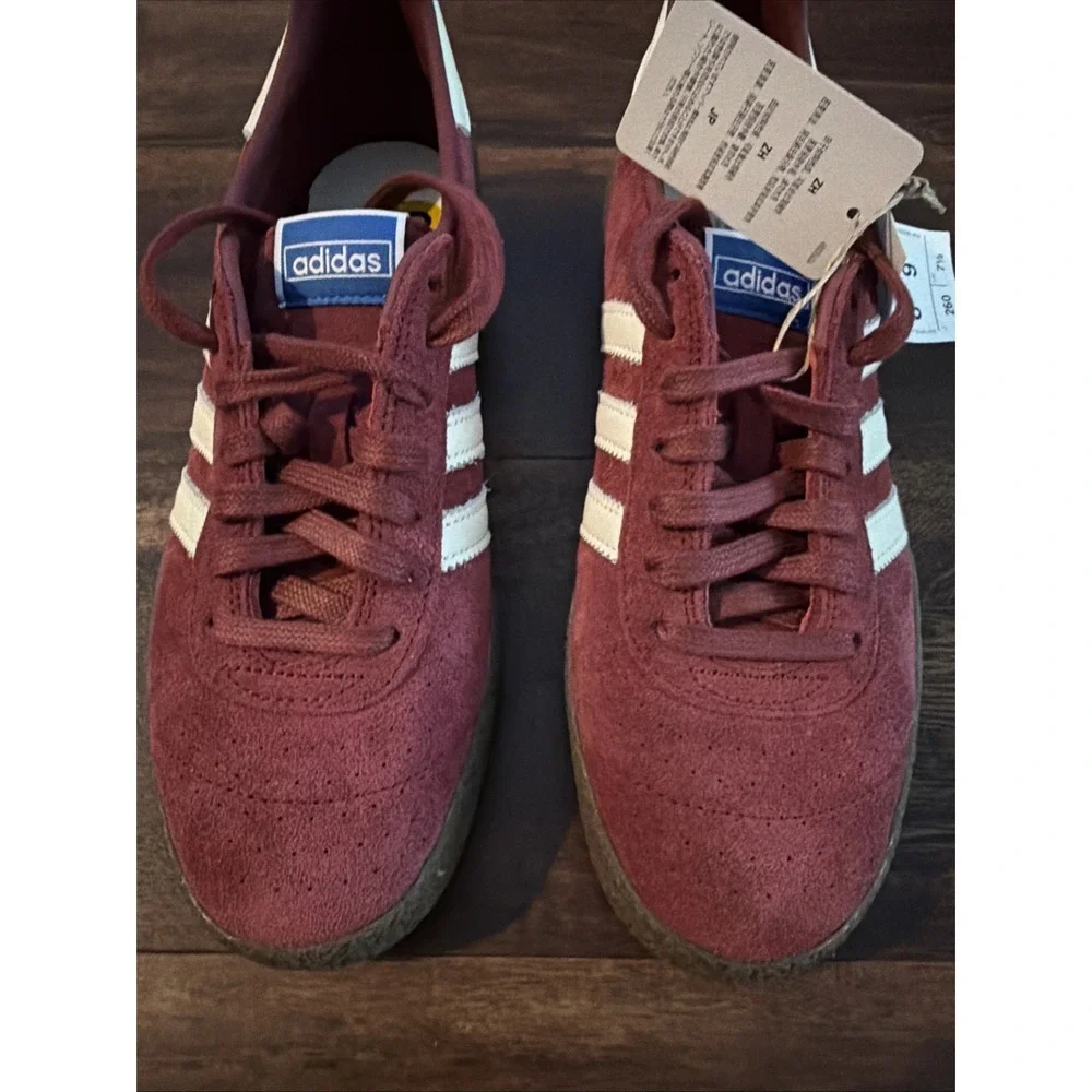 New Adidas Mens Montreal 76 Casual Athletic Shoes Size 8 Maroon Suede